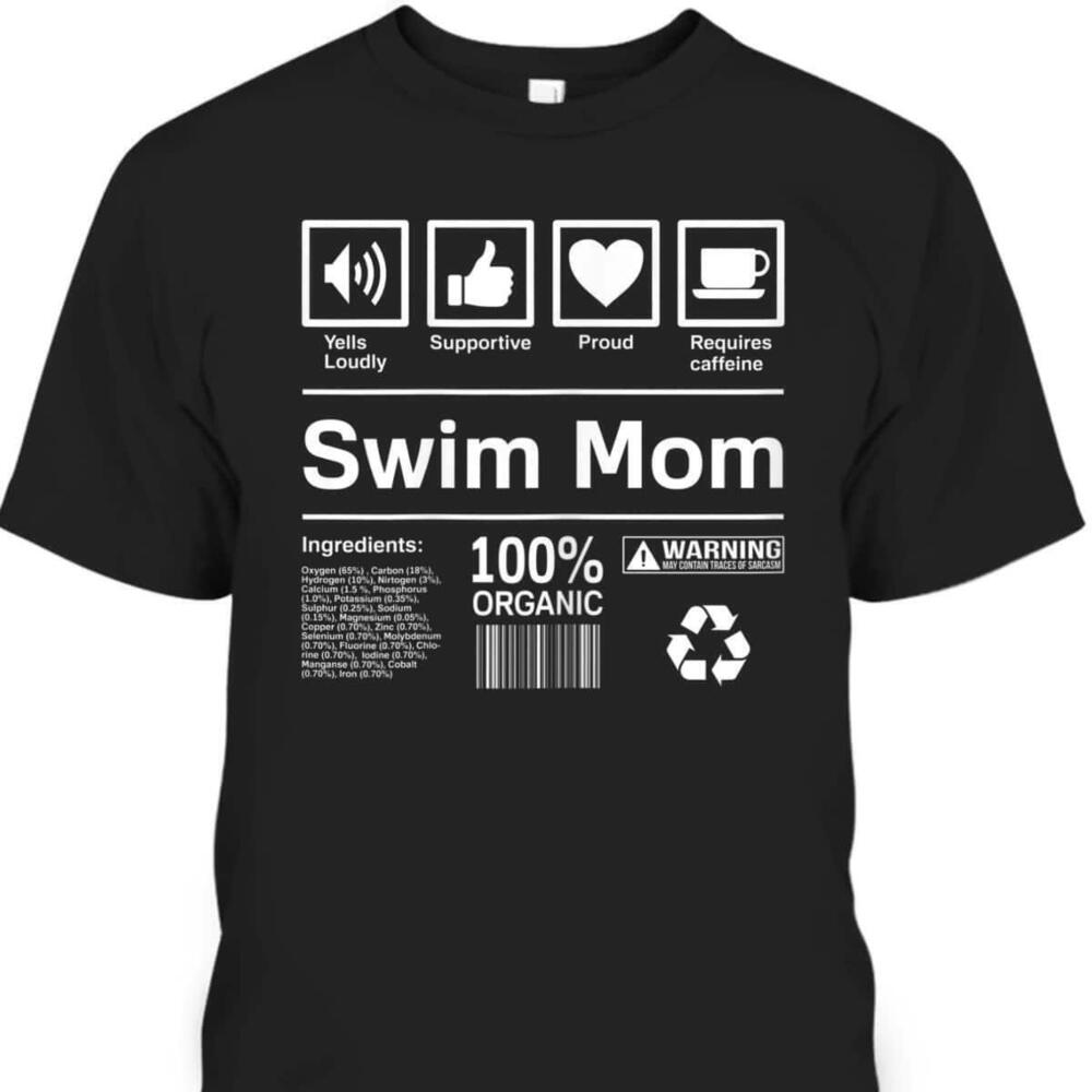 Mothers Day Tshirt Swim Mom Gift For Motherinlaw